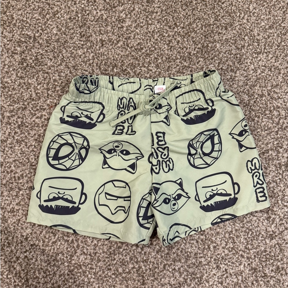 H&M Green Marvel Swim Shorts